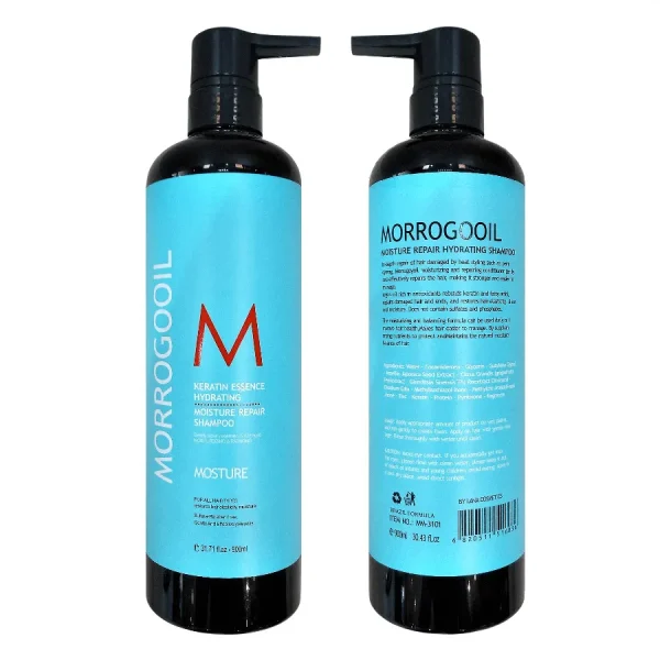 شامپو آبرسان موی کراتین 900 میلی لیتر مولوجی اویل |Morrogo Oil Keratin Essence Moisture Repair Shampoo 900ml