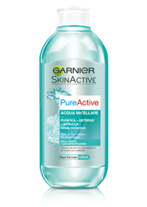 میسلار واتر پوست مختلط و چرب حساس گارنیر Pure Active حجم 400 میل|GARNIER PURE ACTIVE Acqua Micellare 400ml