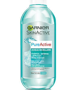 میسلار واتر پوست مختلط و چرب حساس گارنیر Pure Active حجم 400 میل|GARNIER PURE ACTIVE Acqua Micellare 400ml