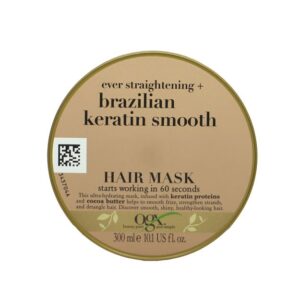 ماسک مو کراتین برزیلی او جی ایکس ۳۰۰میل|OGX Brazilian Keratin Smooth Hair Mask 300ml