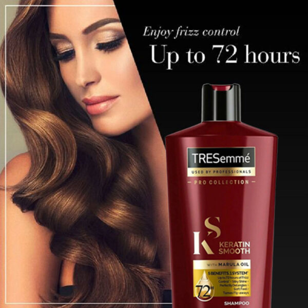 شامپو کراتین ترزمه ۷۰۰میل|Tresemme Keratin Smooth With Marula Oil Shampoo 700ml