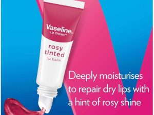 بالم لب تیوپی رز تینتد وازلین ۱۰گرمی|VASELINE LIP THERAPY ROSY TINTED LIP BALM 10gr