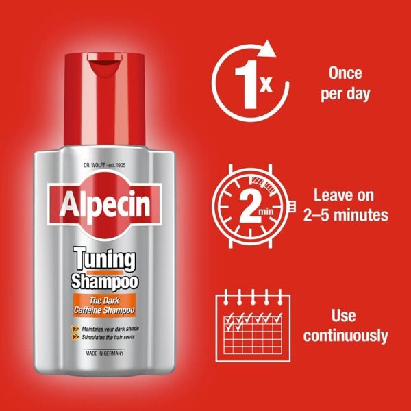 شامپو تیونینگ آلپسین ضد سفیدی 200 میل|Tuning Shampoo Alpecin 200ml