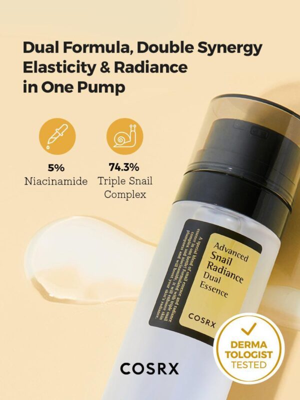 advanced snail radiance dual essence cosrx official 2