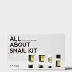 کیت ترمیم کننده پوست ۴ مرحله ای حلزون کوزارکس|ALL ABOUT SNAIL KIT 4-step COSRX