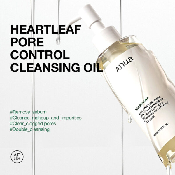 anua us cleanser 200ml heartleaf pore control cleansing oil 1161173149