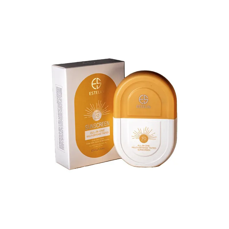 ESTELIN Sunscreen All In One Multi Defense Tinted garnimarket.ir