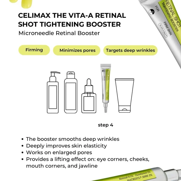 بوستررتینول سلایمکس Celimax Retinol Tightening Booster - Image 4