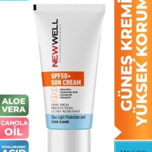 کرم ضد آفتاب نیو ول SPF50+ با محافظت از نور آبی و افکت لایو لوک