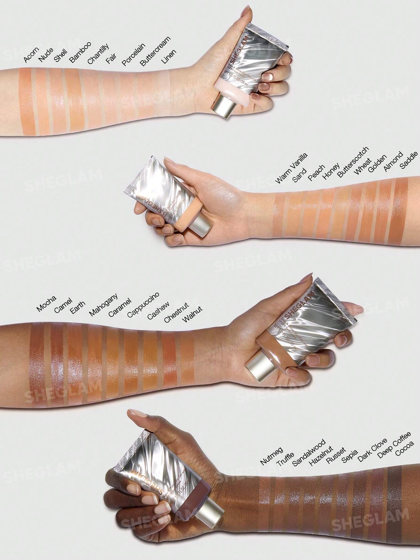 تینت پوست DEW & DONE با SPF20 ضدآفتاب هیدراته و سبک SHEGLAM 2 تینت پوست DEW & DONE با SPF20 ضدآفتاب هیدراته و سبک SHEGLAM