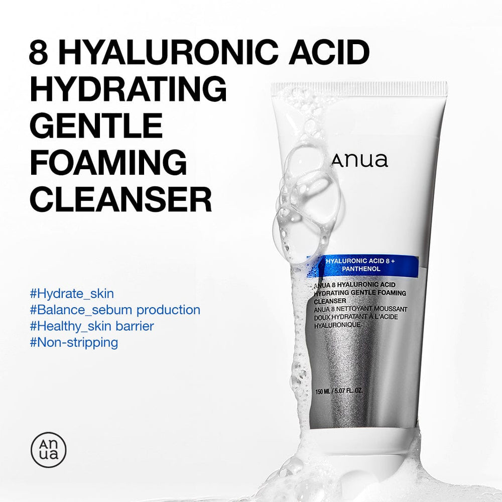 شوینده هیالورونیک اسید آنوا | Anua 8 Hyaluronic Acid Gentle Foaming Cleanser 